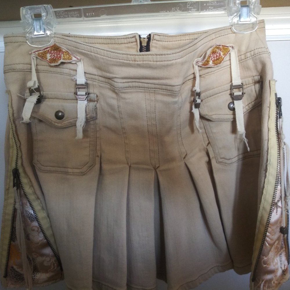 Custom Made Denim Mini Skirt from Kitten Miami